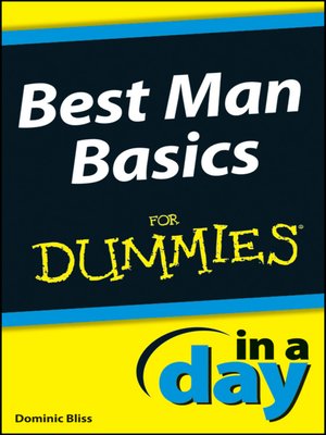 cover image of Best Man Basics In a Day For Dummies